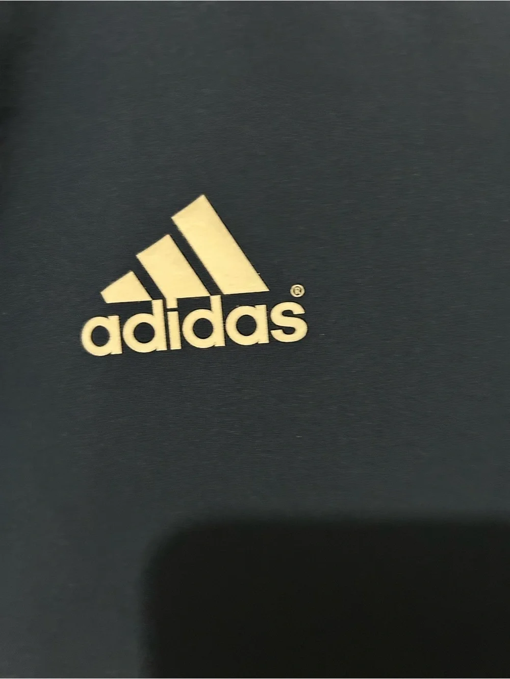 adidas Men’s Navy Swim Rash Guard with White Piping